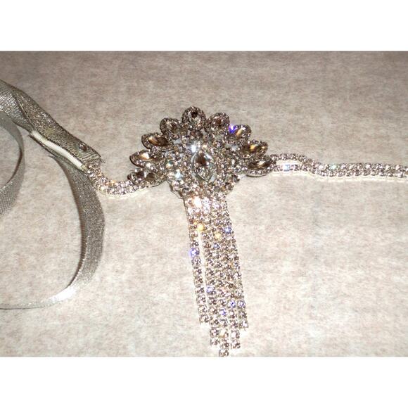 Rhinestone Flapper Gatsby Headband 1920s Flapper art deco roaring 20's headband - Picture 4 of 7